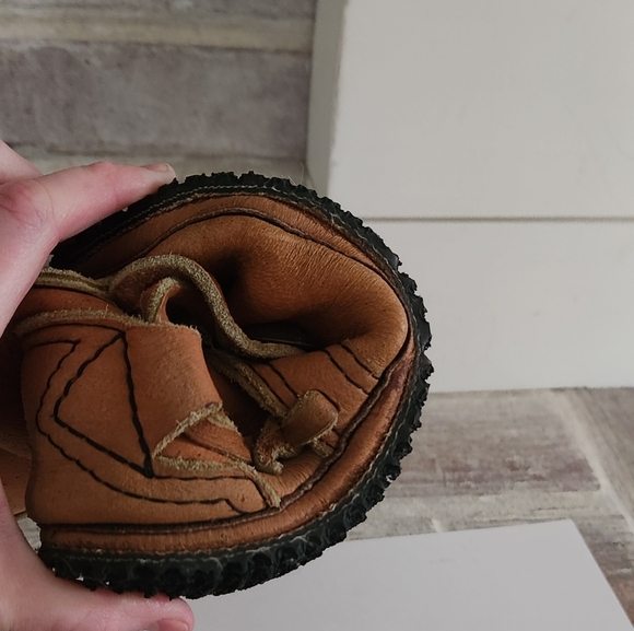 Genuine Leather Moccasin Boots with wool inserts on footbed - Picture 6 of 14